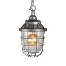 Plafonnier Suspendu Industriel en Métal "Bork" Acier Brulé