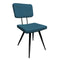 Set de 2 chaises bleues par Bisous design.