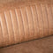 Canapé d'angle droite en cuir  cognac et en métal par BeLoft.
