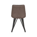 Chaise anthracite design et confortable.
