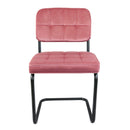 Set de 2 chaises recouvertes de velours ultra doux et confortable pour votre plus grand confort.