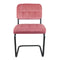 Set de 2 chaises recouvertes de velours ultra doux et confortable pour votre plus grand confort.