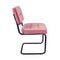 Set de 2 chaises, structure en métal noir cubique robuste et durable. 