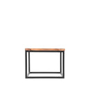 Table basse carrée avec piètement en métal design par BeLoft.
