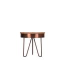 Table d'appoint en métal cuivre et en bois par BeLoft.