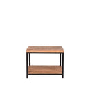 Table basse carrée avec deux étagères en bois par BeLoft.