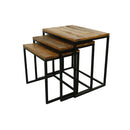 Ensemble de trois tables en bois Marky par Bisous design.