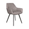 Lot de 2 chaises en cuir gris par Bisous design.