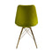 Le set de deux chaises en velours vert pour décorer votre intérieur avec classe.