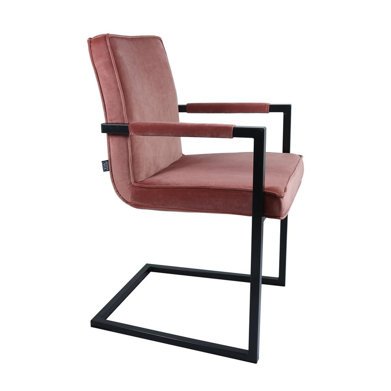Set de 2 chaises recouvertes de velours ultra doux et moelleux pour votre plus grand confort.