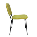 Set de 2 chaises vintages jaunes par Bisous design.