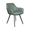 Lot de 2 chaises en cuir vert par Bisous design.