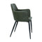 Lot de 2 chaises en cuir vert foncé par Bisous design.