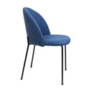 Lot de 2 chaises en tissu bleu par Bisous design.