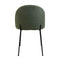 Lot de 2 chaises en tissu vert robuste pour votre salle à manger.