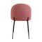 Lot de 2 chaises en tissu rose par Bisous design.