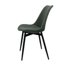 Lot de 2 chaises en tissu vert par Bisous design.