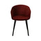 Lot de 2 chaises en velours rouge pour accompagner la table de votre salle à manger. 
