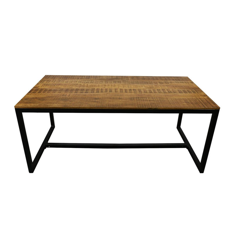 Table industrielle en bois par Bisous design.