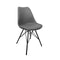 Le set de 2 chaises gris foncé style nordique par Bisous design.