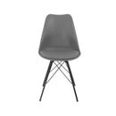 Le set de 2 chaises gris foncé pour accompagner votre salle à manger, votre cuisine ou votre salon.