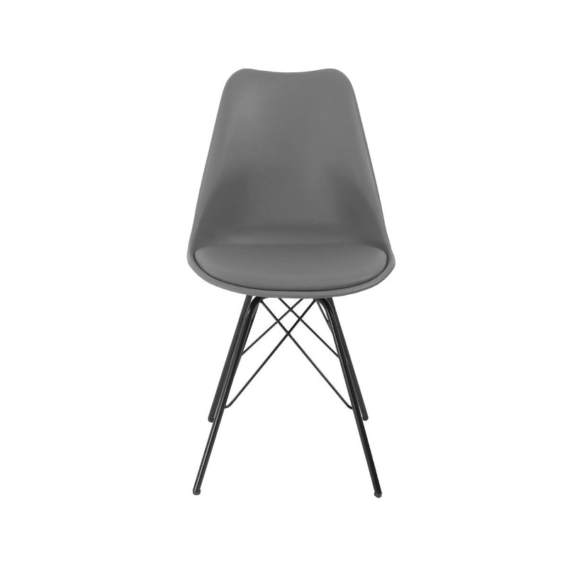 Le set de 2 chaises gris foncé pour accompagner votre salle à manger, votre cuisine ou votre salon.