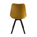 Adoptez le modèle en velours doré proposé par la collection de chaises d'intérieur Emma !