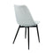 Lot de 2 chaises en tissu blanc, ajoutez du confort autour de votre table.