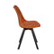 Adoptez le modèle en velours orange proposé par la collection de chaises d'intérieur Emma !