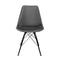 Le set de deux chaises Tower au cadre noir par Bisous design au style Art déco pour donner une touche moderne à votre intérieur.