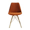 Le set de deux chaises en velours orange par Bisous design pour décorer votre intérieur.
