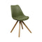 Le set de deux chaise Calyx par Bisous design au design inspiré de l'ameublement scandinave.
