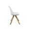 Le set de deux chaises en simili cuir blanc pour décorer votre intérieur.