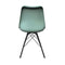 Le set de 2 chaises vert menthe au style nordique en simili cuir pour habiller votre salle à manger ou votre cuisine.