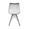 Le set de 2 chaises blanches au style nordique en simili cuir pour habiller votre salle à manger avec élégance.