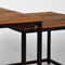 Lot de 2 Tables Basses Industrielles 60cm "Lulu" Marron & Noir 5